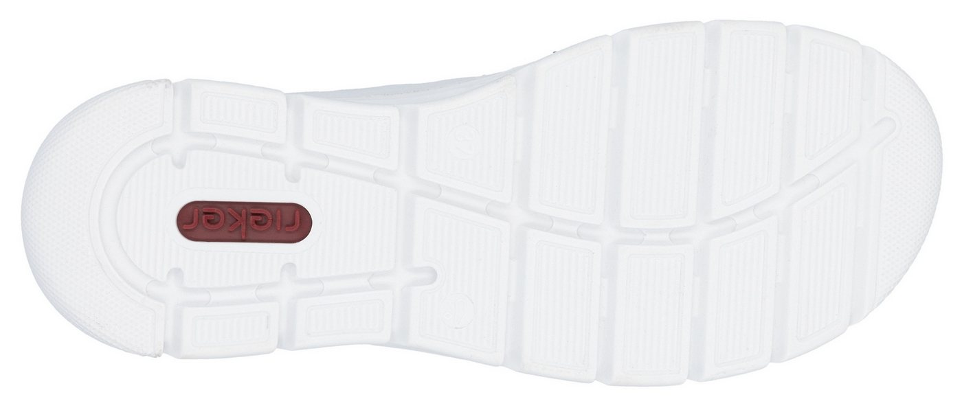 Rieker Slip-On Sneaker Slipper, Freizeitschuh mit kontrastfarbenen Besätzen – Bild 4 von 5