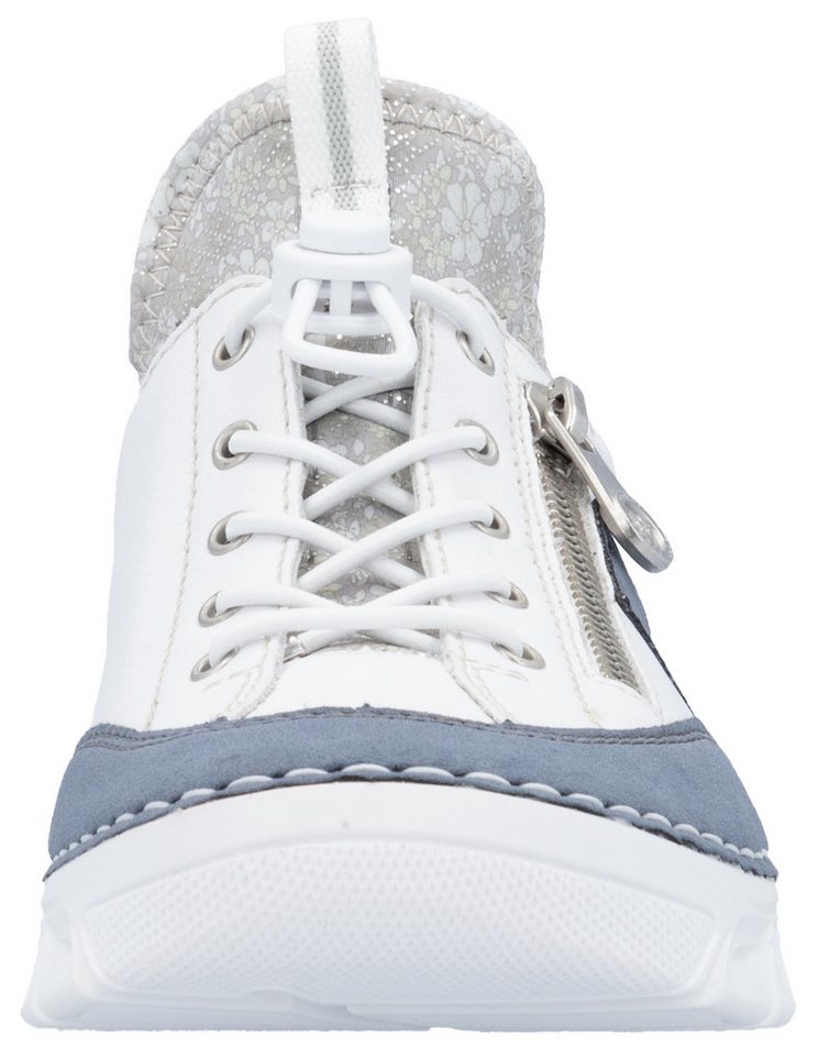 Rieker Slip-On Sneaker Slipper, Freizeitschuh mit kontrastfarbenen Besätzen – Bild 5 von 5