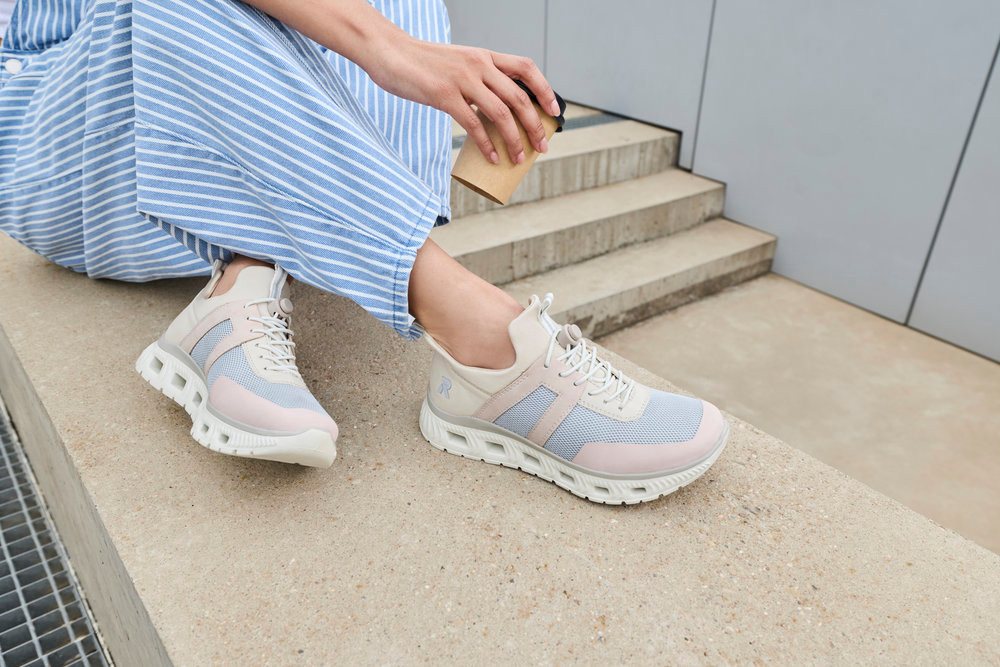 Rieker Slip-On Sneaker Sportschuh, Halbschuh, Freizeitschuh in veganer Verarbeitung – Bild 3 von 5