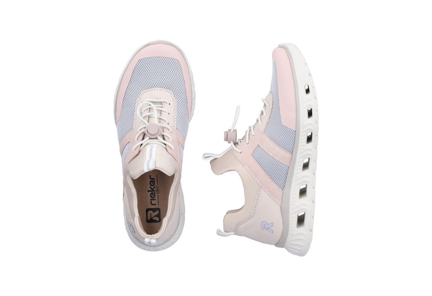 Rieker Slip-On Sneaker Sportschuh, Halbschuh, Freizeitschuh in veganer Verarbeitung – Bild 4 von 5