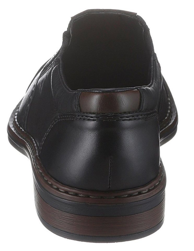 Rieker Slipper Anzugschuh, Business Schuh, Schlupfschuh mit stylischer Quernaht – Bild 2 von 5