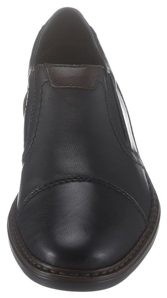 Rieker Slipper Anzugschuh, Business Schuh, Schlupfschuh mit stylischer Quernaht – Bild 4 von 5
