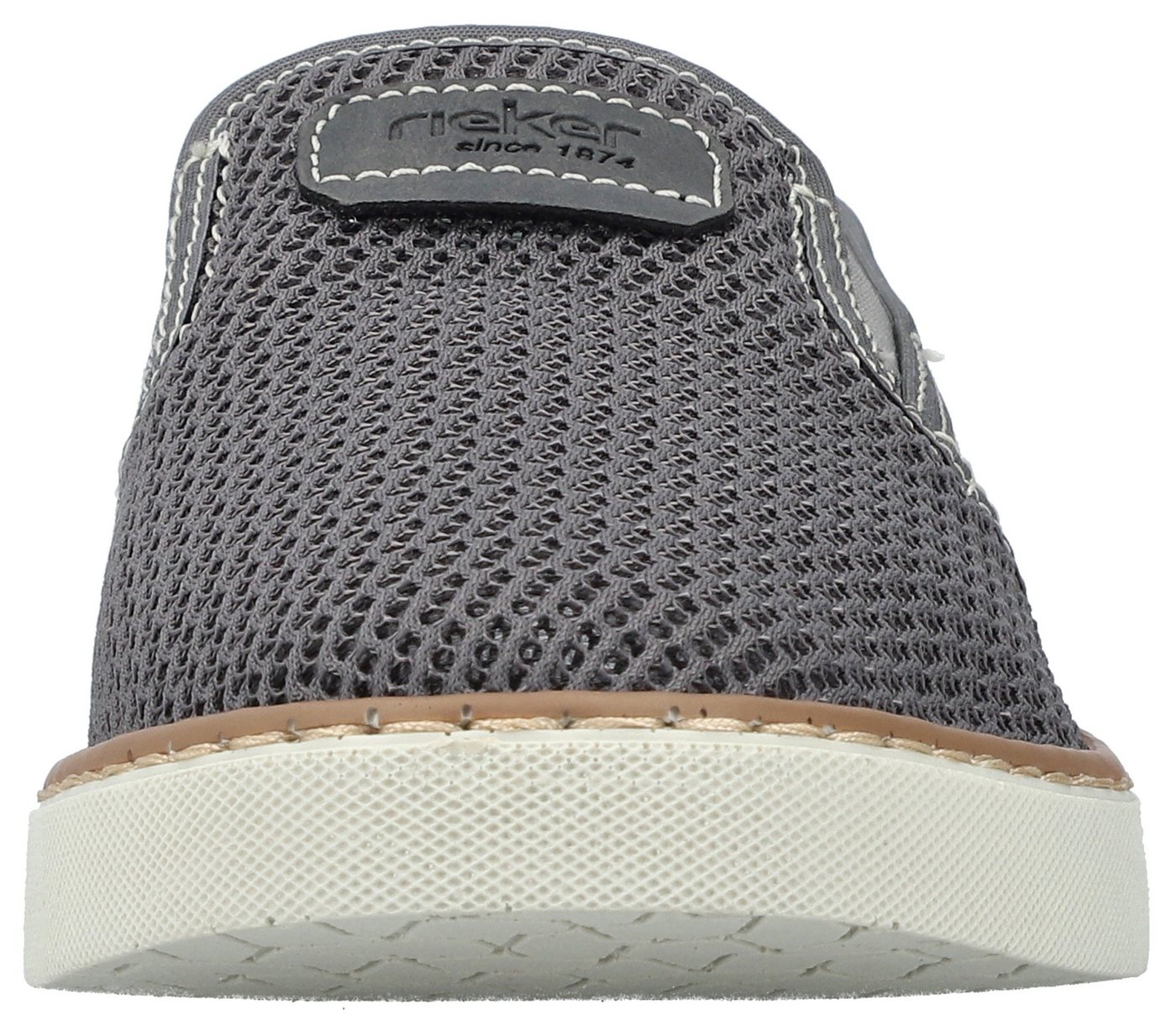Rieker Slipper Espadrilles, Sommerschuh mit kontrastfarbenen Ziernähten – Bild 4 von 5