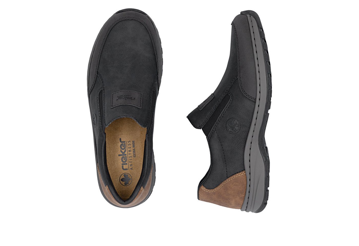 Rieker Slipper Schlupfschuh, Halbschuh, Freizeitschuh in bequemer Weite G (weit) – Bild 3 von 5