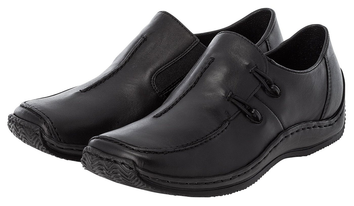 Rieker Slipper Schlupfschuh, Freizeitschuh, Halbschuh mit Stretcheinsatz – Bild 4 von 5