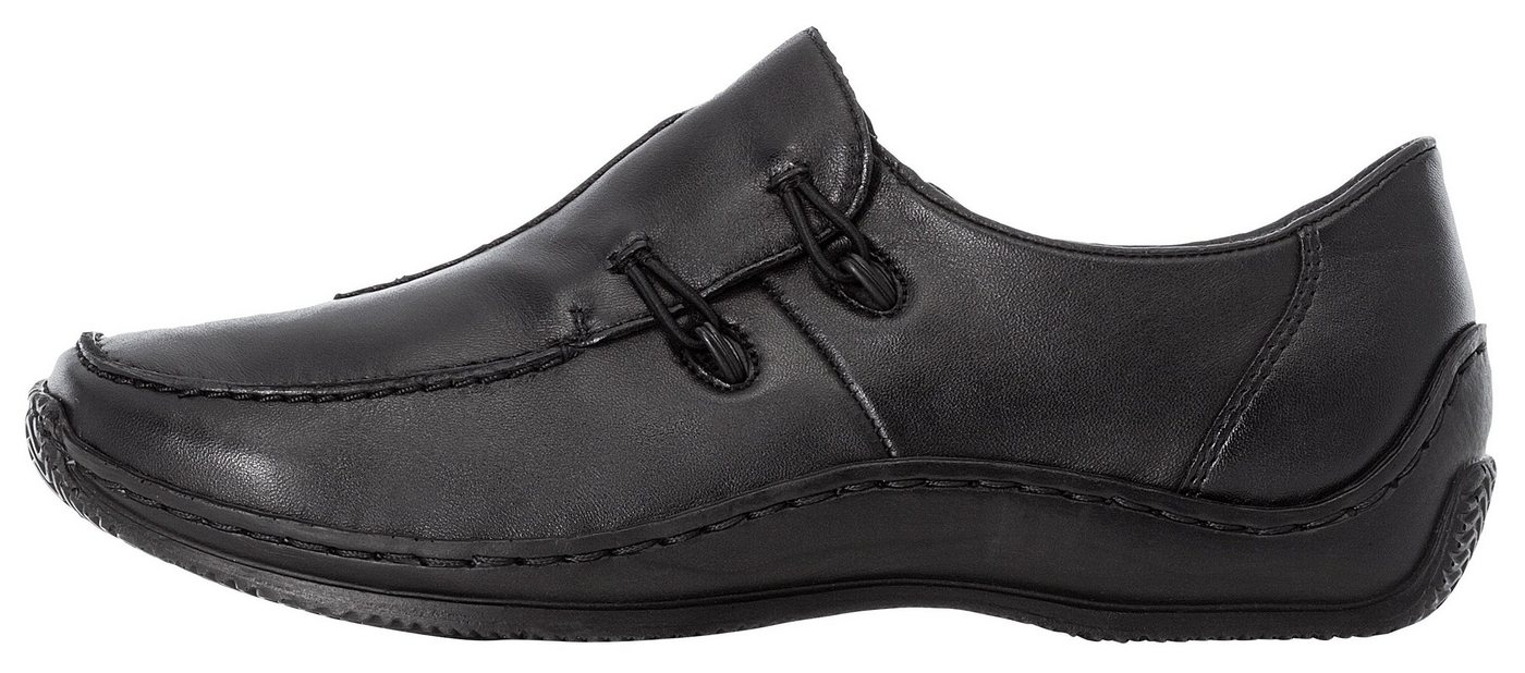 Rieker Slipper Schlupfschuh, Freizeitschuh, Halbschuh mit Stretcheinsatz – Bild 5 von 5