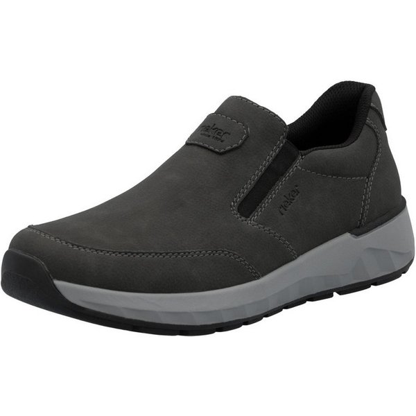 Rieker Slipper Schlupfschuh, Halbschuh, Slip-on Sneaker mit Ziernähte