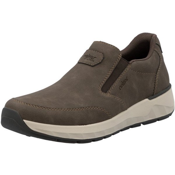 Rieker Slipper Schlupfschuh, Halbschuh, Slip-on Sneaker mit Ziernähte
