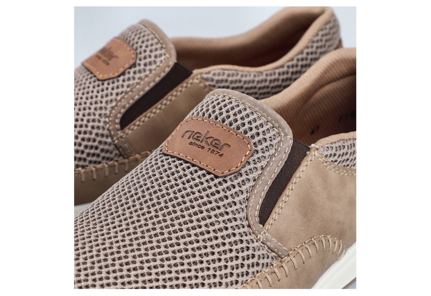 Rieker Slipper Slip-on Sneaker, Schlupfschuh mit Stretcheinsätze – Bild 3 von 5