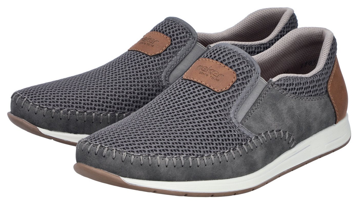 Rieker Slipper Slip-on Sneaker, Schlupfschuh mit Stretcheinsätze – Bild 5 von 5