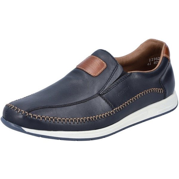 Rieker Slipper Sommerschuh, Schlupfschuh, Freizeitschuh mit aufwändiger Rahmennaht