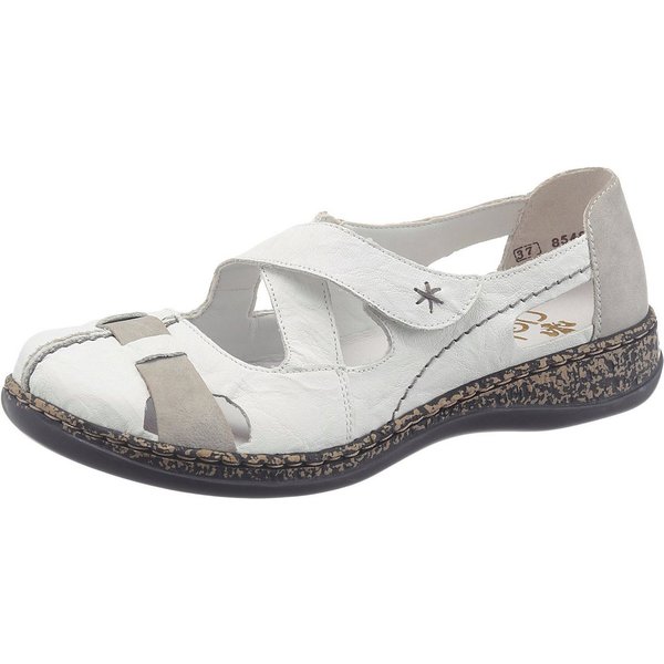 Rieker Slipper Spangenschuh, Schlupfschuh, Komfortschuh mit Klettverschluss