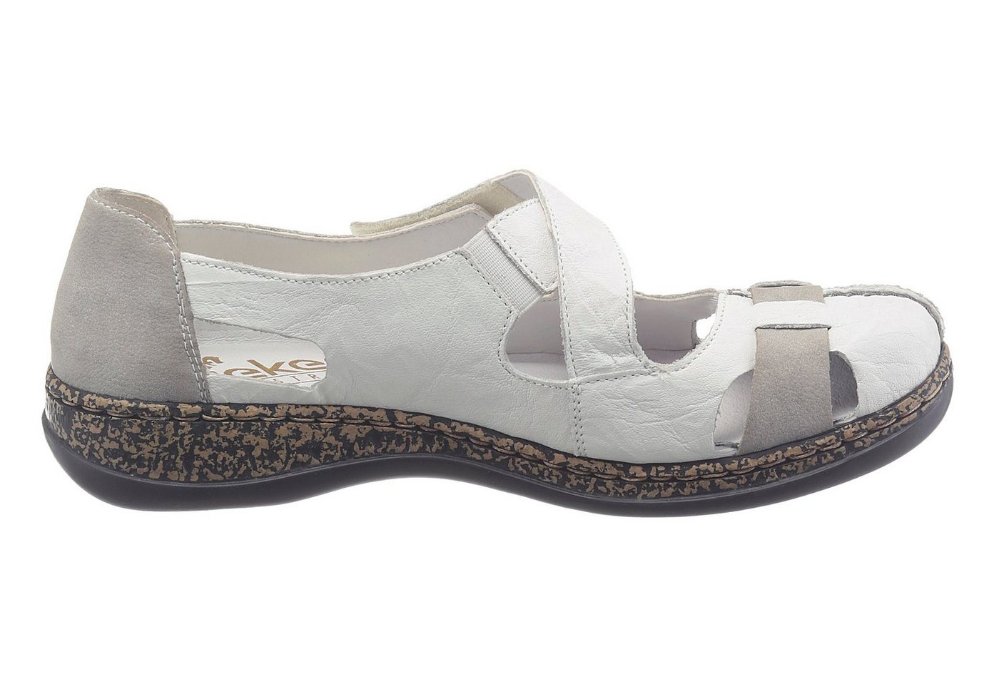 Rieker Slipper Spangenschuh, Schlupfschuh, Komfortschuh mit Klettverschluss – Bild 5 von 5
