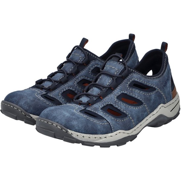Rieker Slipper Trekking Schuh, Sandale, Sommerschuh mit praktischem Gummizug