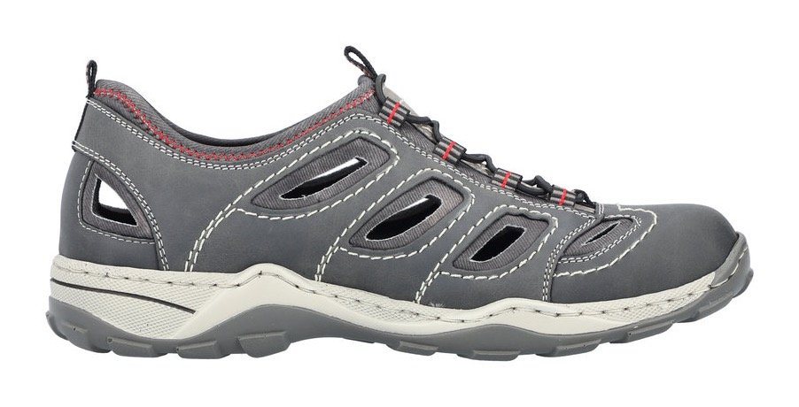 Rieker Slipper Trekking Schuh, Sandale, Sommerschuh mit praktischem Gummizug – Bild 5 von 5