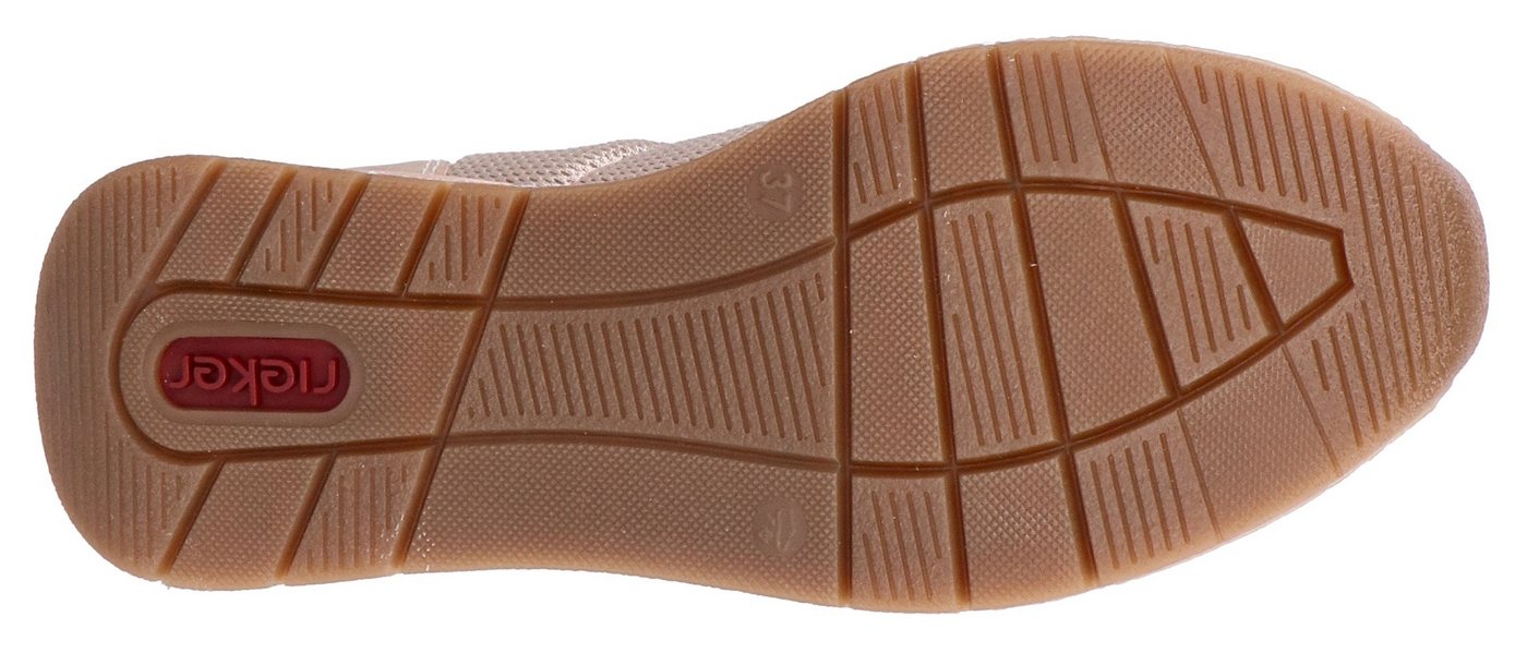 Rieker Slipper vegan Slip-On Sneaker Slipper, Freizeitschuh mit eleganter Zierspange – Bild 3 von 5