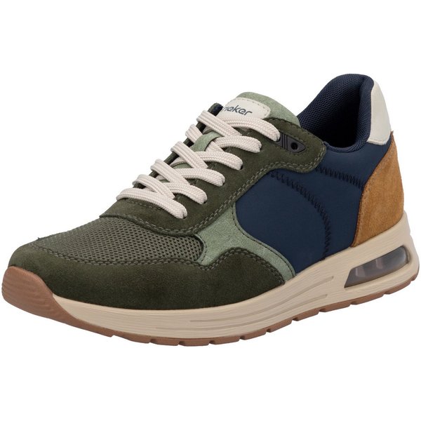 Rieker Sneaker, Schnürschuh, Halbschuh, Freizeitschuh mit gepolstertem Schaftrand