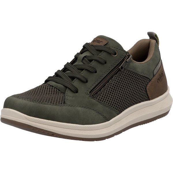 Rieker Sneaker, Halbschuh, Freizeitschuh, Schnürschuh mit seitlichem Reißverschluss