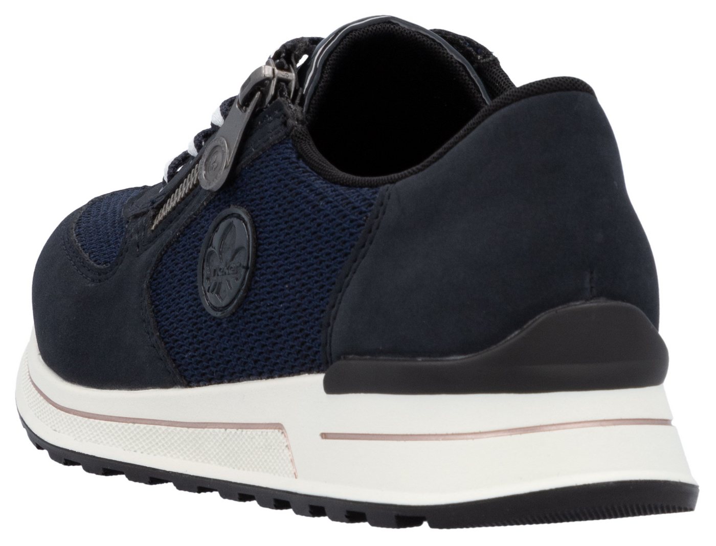 Rieker Sneaker, Freizeitschuh, Halbschuh, Schnürschuh im Materialmix – Bild 2 von 5