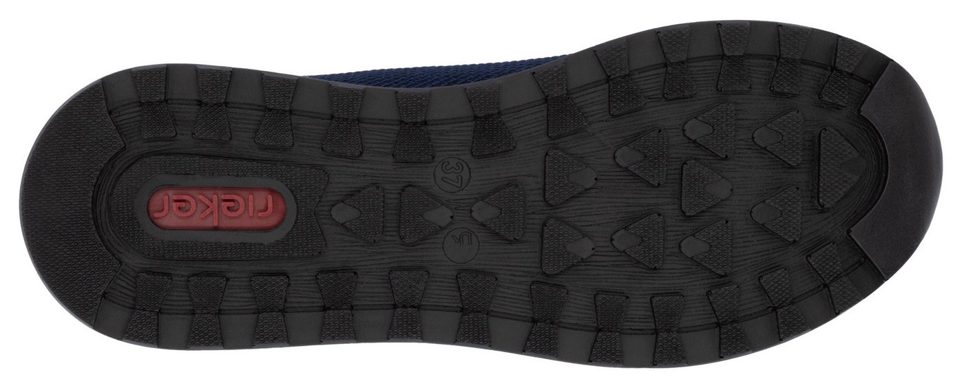 Rieker Sneaker, Freizeitschuh, Halbschuh, Schnürschuh im Materialmix – Bild 3 von 5