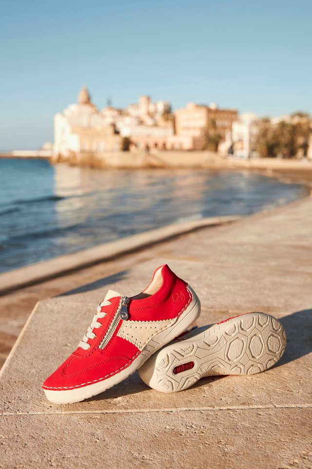 Rieker Sneaker, Halbschuh, Freizeitschuh, Schnürschuh mit Reißverschluss – Bild 2 von 5