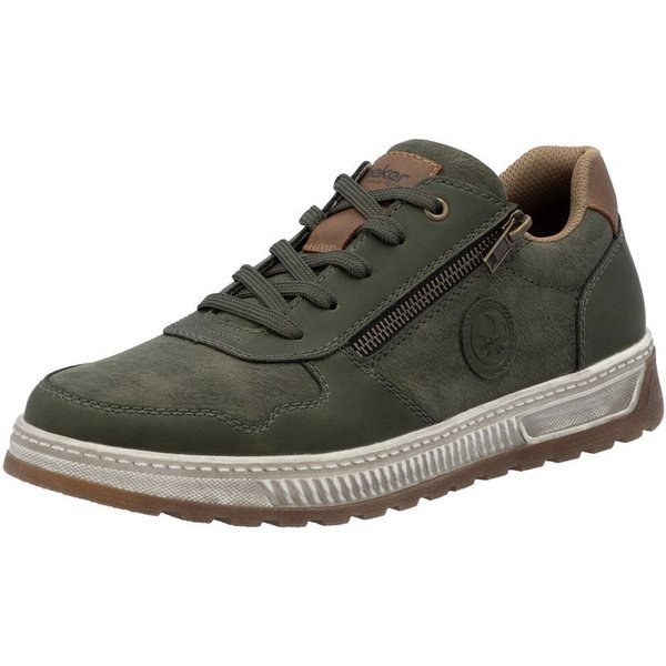 Rieker Sneaker Freizeitschuh, Halbschuh, Schnürschuh mit Kontrastbesatz