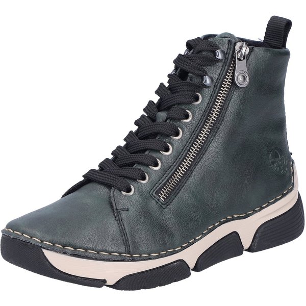 Rieker Sneaker Freizeitschuh, Halbschuh, Schnürschuh mit Kontraststeppung