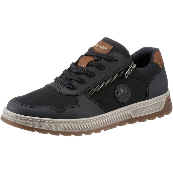 Rieker Sneaker Freizeitschuh, Halbschuh, Schnürschuh mit Kontrastbesatz