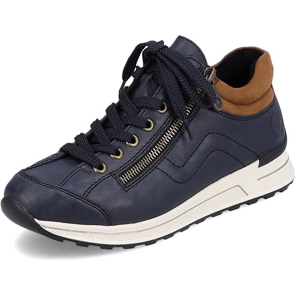 Rieker Sneaker Freizeitschuh, Halbschuh, Schnürschuh, mit weichem Schaftrand