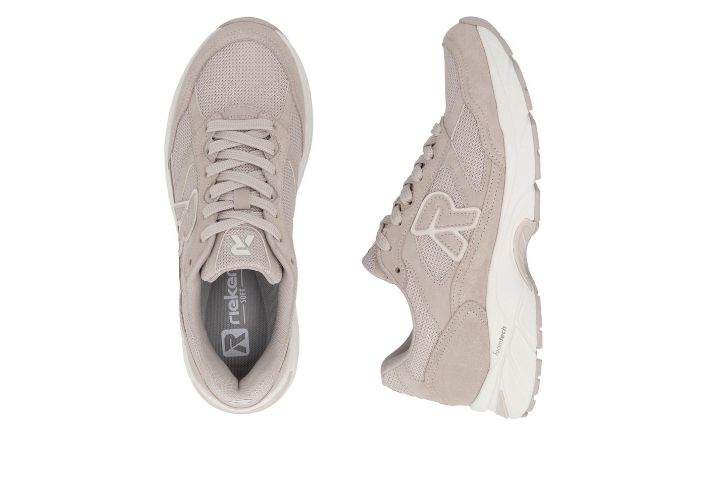 Rieker Sneaker Halbschuh, Schnürschuh mit Logoemblem und Wechselfußbett – Bild 3 von 5