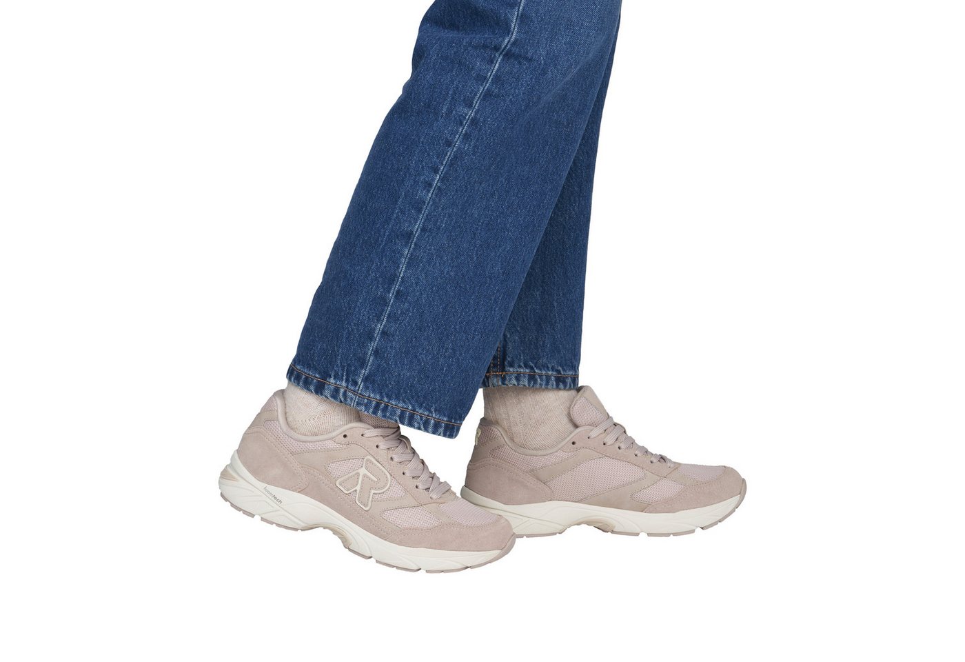 Rieker Sneaker Halbschuh, Schnürschuh mit Logoemblem und Wechselfußbett – Bild 4 von 5