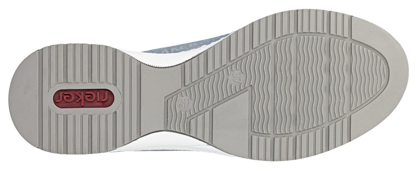 Rieker Sneaker mit Lettern bedruckt, Freizeitschuh, Halbschuh, Schnürschuh – Bild 4 von 5