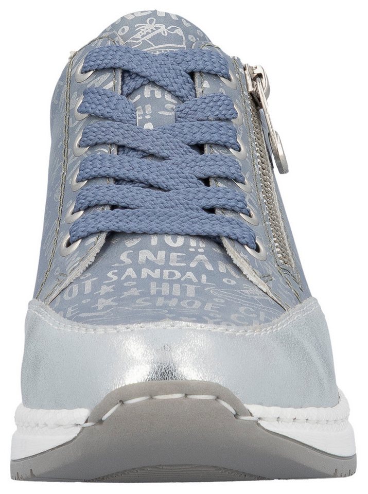Rieker Sneaker mit Lettern bedruckt, Freizeitschuh, Halbschuh, Schnürschuh – Bild 5 von 5