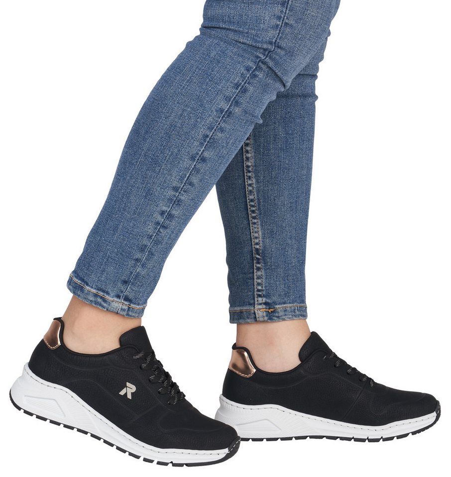 Rieker Sneaker mit MemoSoft-Innensohle, Freizeitschuh, Halbschuh, Schnürschuh – Bild 2 von 5