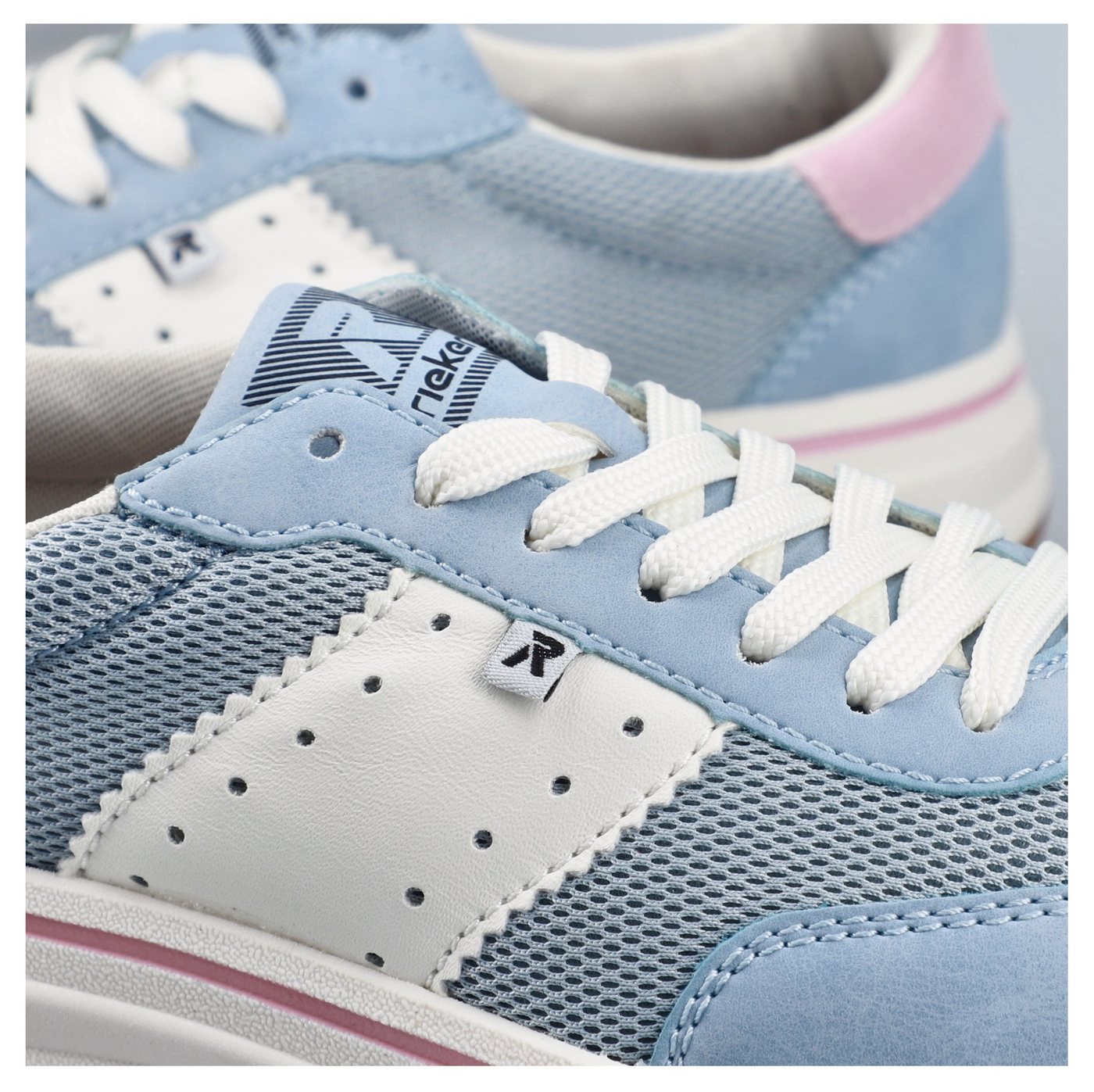 Rieker Sneaker Schnürschuh, Halbschuh, Freizeitsneaker mit Kontrastbesätze – Bild 3 von 5