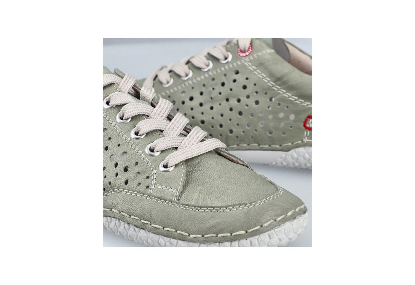 Rieker Sneaker Schnürschuh, Halbschuh, Freizeitschuh mit Perforation – Bild 2 von 5