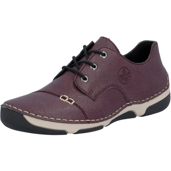 Rieker Sneaker Schnürschuh, Halbschuh, Freizeitsneaker mit Label