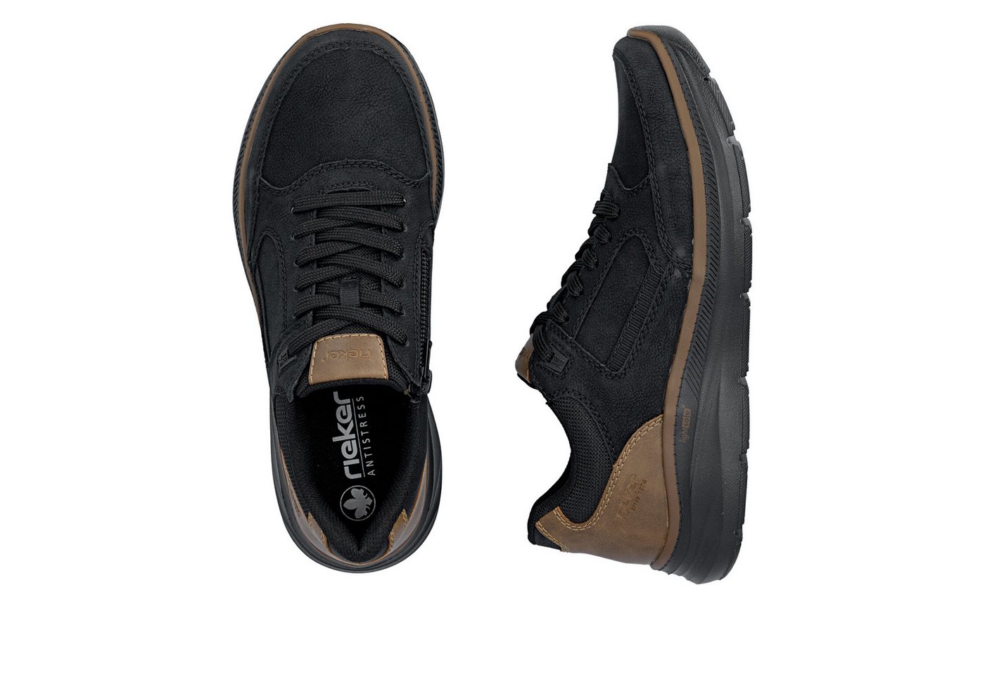 Rieker Sneaker Schnürschuh, Halbschuh mit Kontrastbesatz, schmale Form – Bild 5 von 5