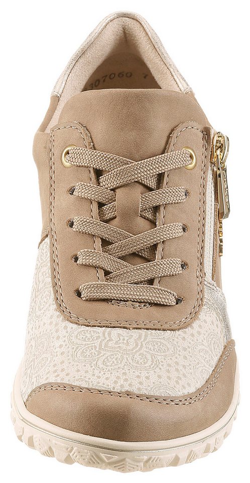 Rieker Sneaker Schnürschuh, Halbschuh, Keilsneaker mit Reißverschluss – Bild 4 von 5