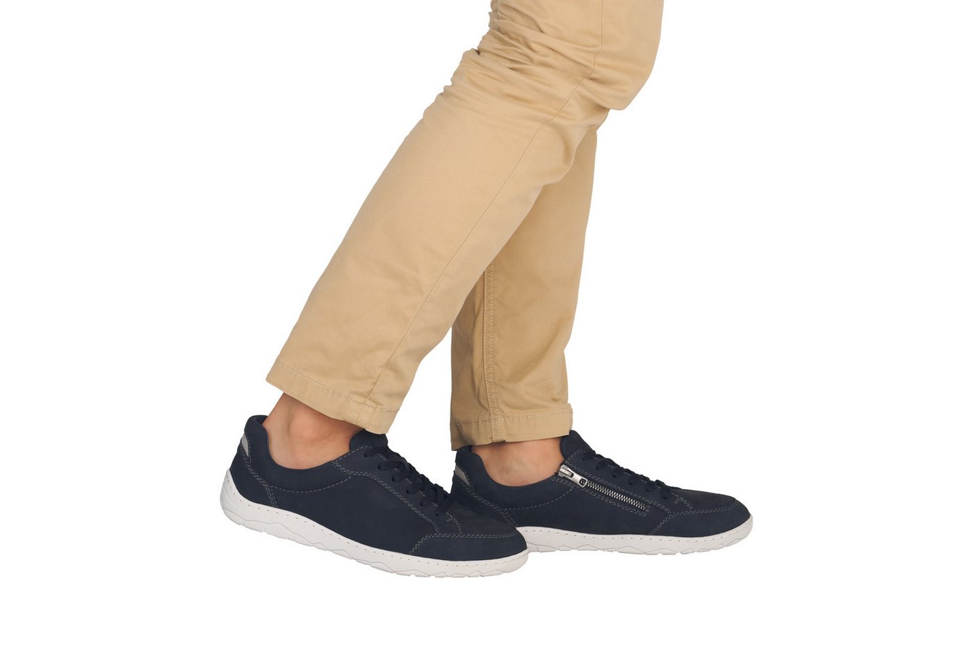 Rieker Sneaker Schnürschuh, Halbschuh, Freizeitsneaker mit Reißverschluss – Bild 4 von 5