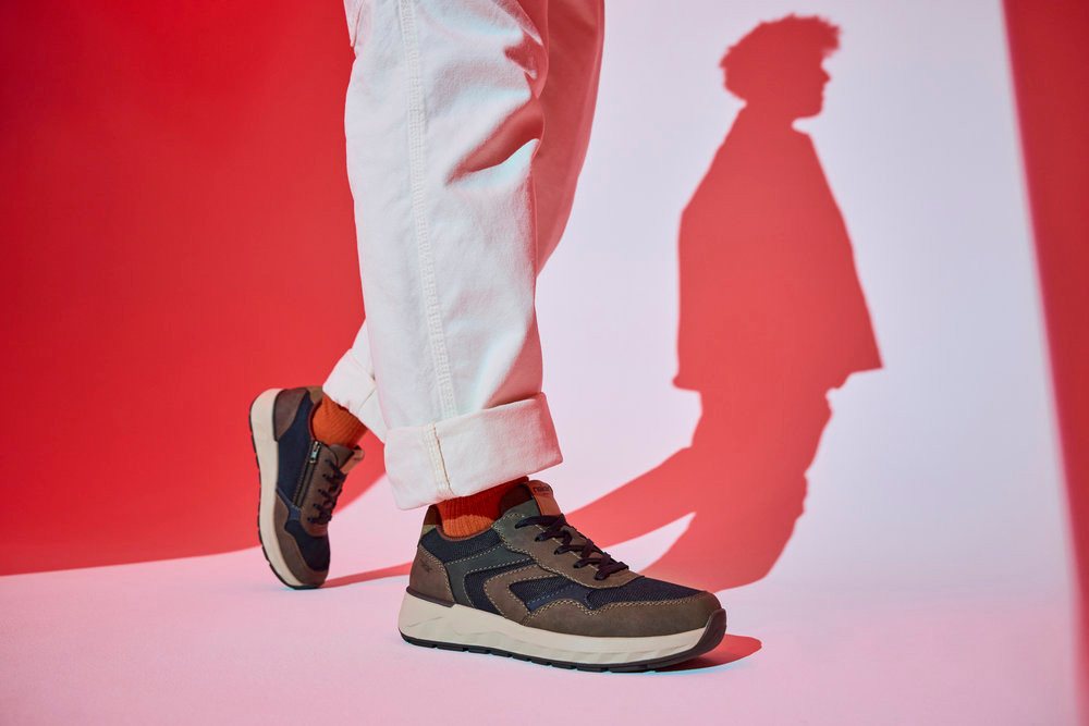 Rieker Sneaker Schnürschuh, Halbschuh, Freizeitschuh mit weichem Schaftrand – Bild 3 von 5