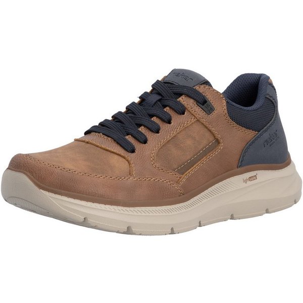 Rieker Sneaker Schnürschuh, Halbschuh mit Kontrastbesatz, schmale Form