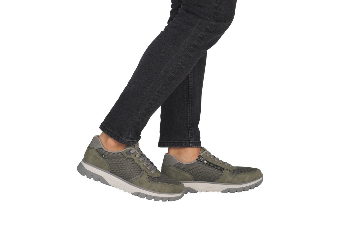 Rieker Sneaker Schnürschuh, Halbschuh, Freizeitsneaker mit Profilsohle – Bild 4 von 5