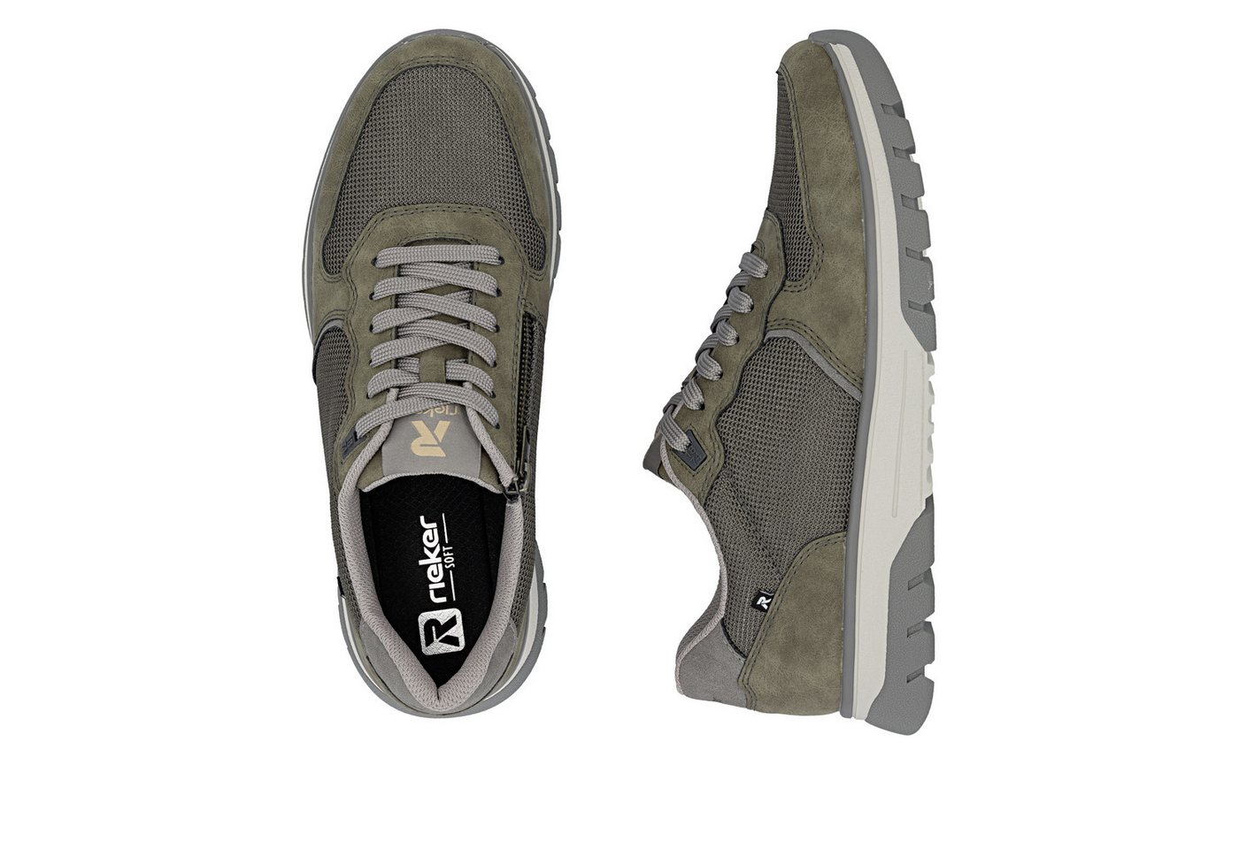 Rieker Sneaker Schnürschuh, Halbschuh, Freizeitsneaker mit Profilsohle – Bild 5 von 5