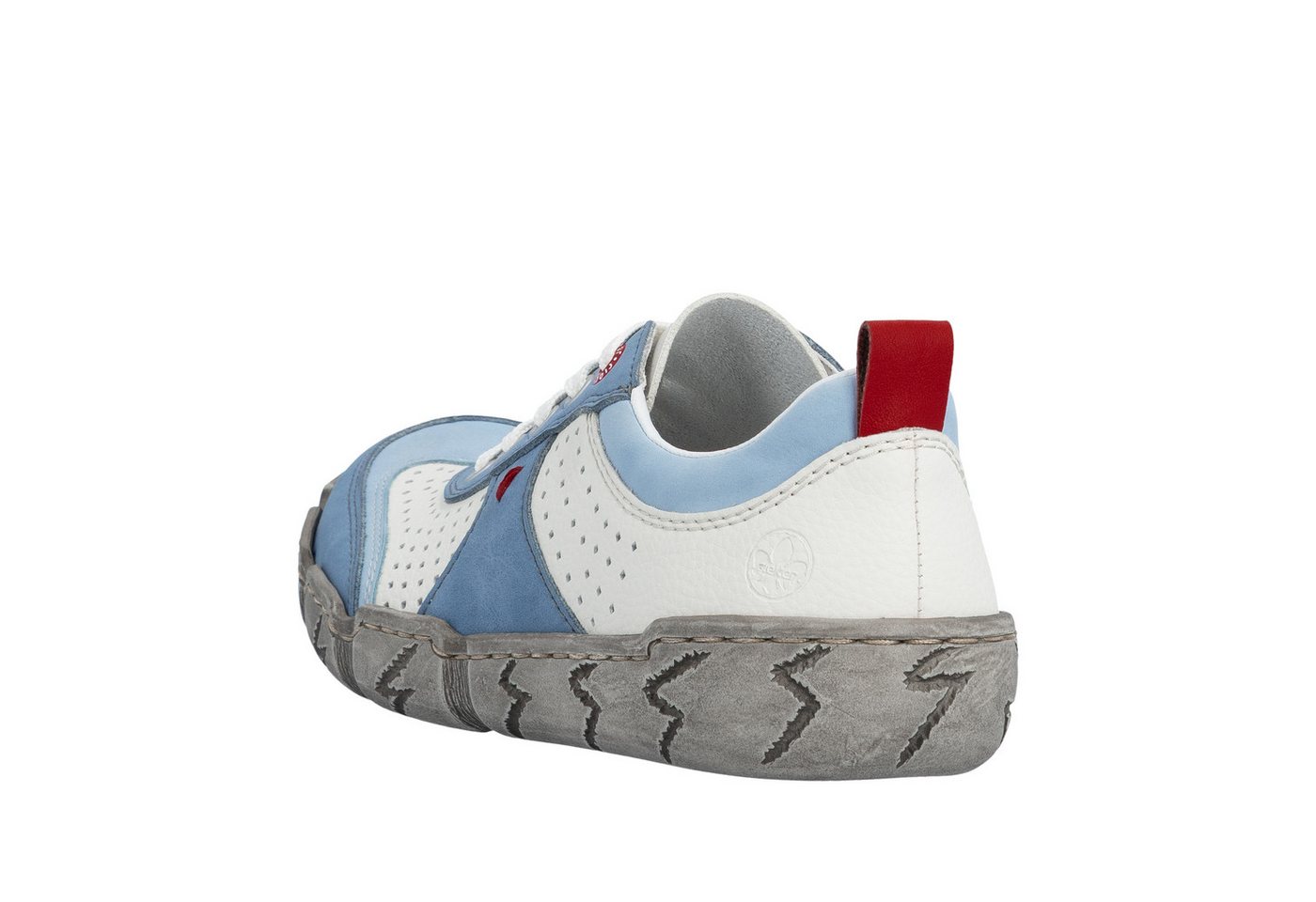 Rieker Sneaker Schnürschuh, Halbschuh, Freizeitsneaker mit Perforation – Bild 3 von 5