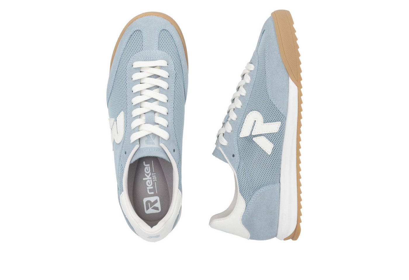 Rieker Sneaker Sportschuh, Schnürschuh, Halbschuh mit gepolstertem Schaftrand – Bild 3 von 5