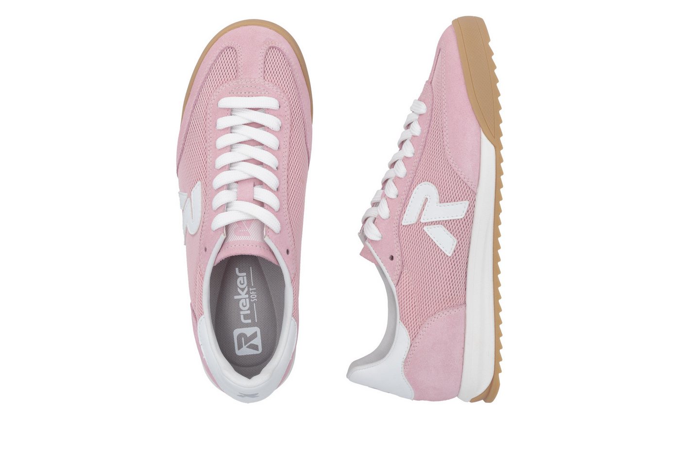 Rieker Sneaker Sportschuh, Schnürschuh, Halbschuh mit gepolstertem Schaftrand – Bild 3 von 5