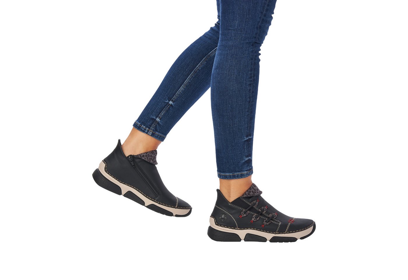 Rieker Sneakerboots Schlupfboots, Stiefelette, High Top Sneaker mit Innenreißverschluss – Bild 2 von 5