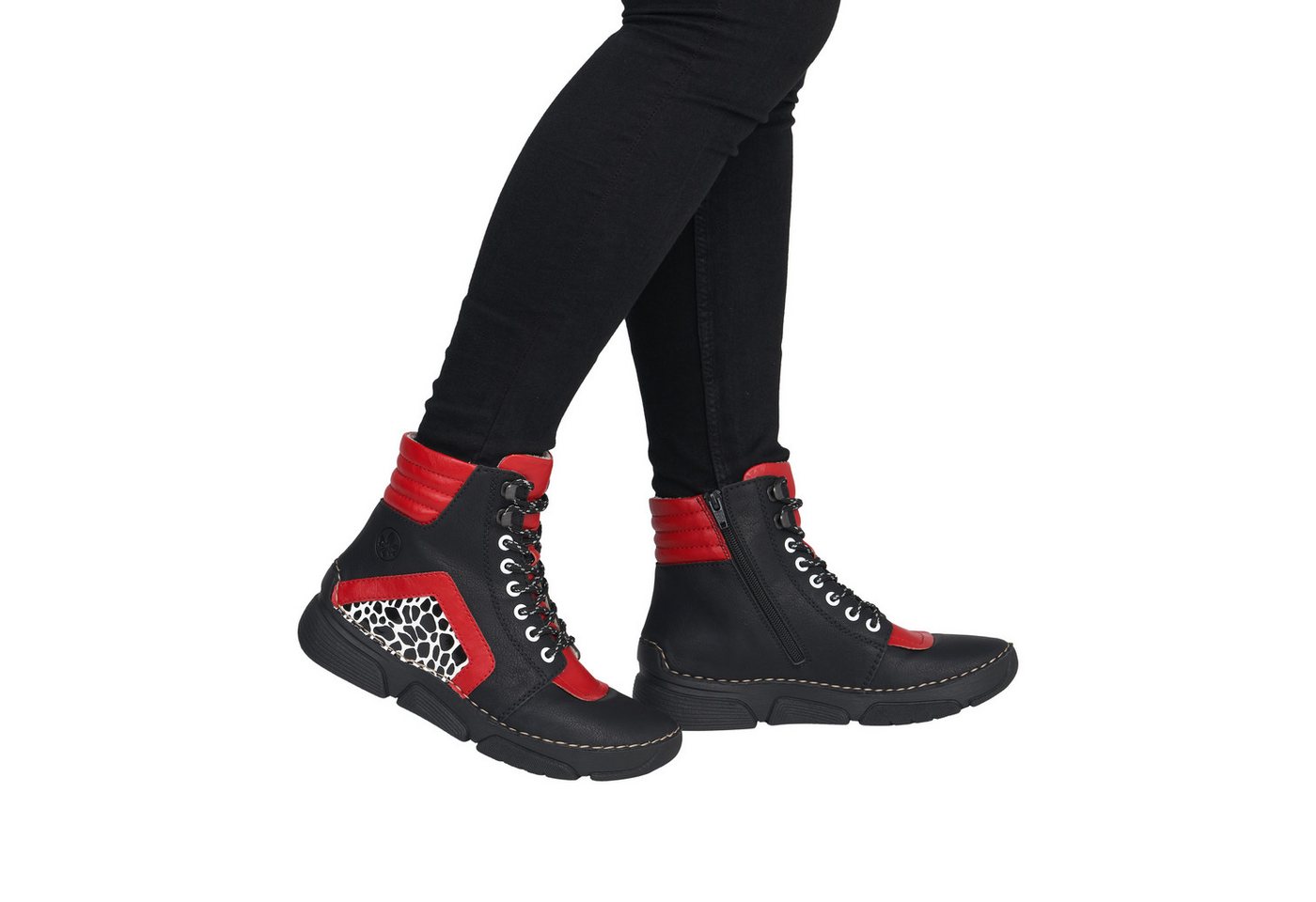 Rieker Sneakerboots Schnürboots, Schnürstiefelette mit zusätzlichem Innenreißverschluss – Bild 4 von 5