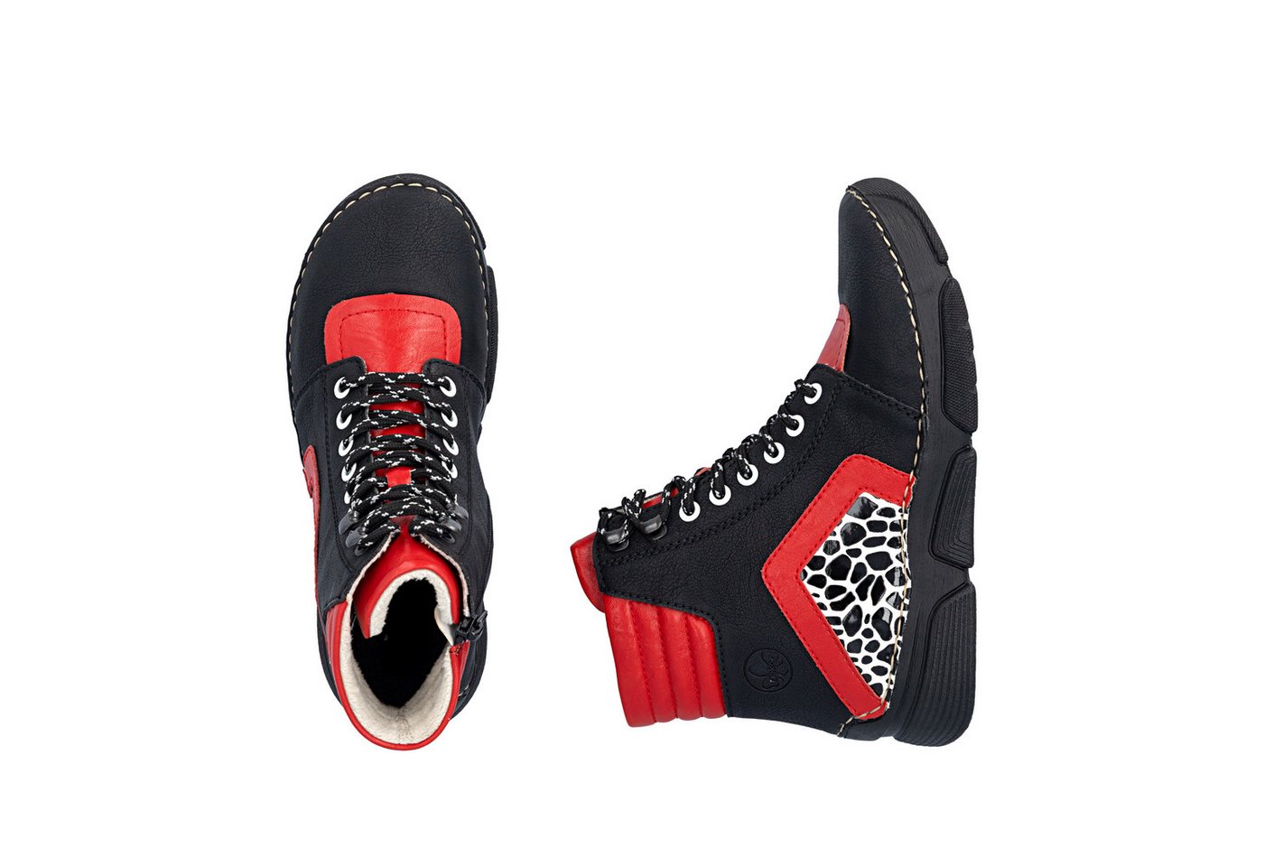 Rieker Sneakerboots Schnürboots, Schnürstiefelette mit zusätzlichem Innenreißverschluss – Bild 5 von 5